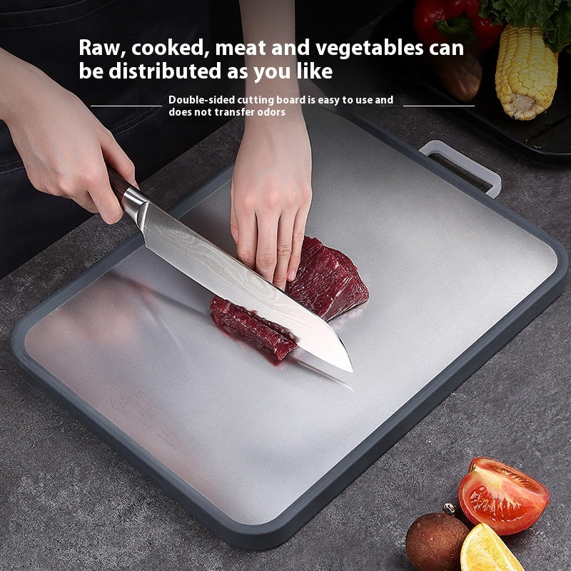 Antibacterial Cutting Board 304 Stainless Steel Chopping Board Kitchen